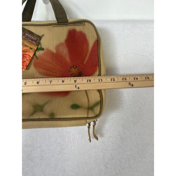 NWT Ecotools Alicia Silverstone 2009 Limited Edition Travel Bag Floral Granola - Picture 10 of 11